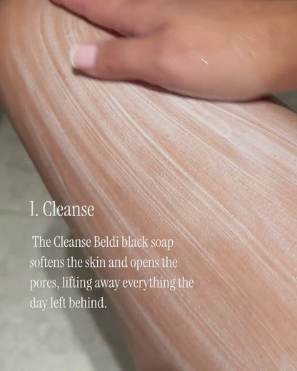 Mini Hammam Kit : Black Soap & Kessa Glove